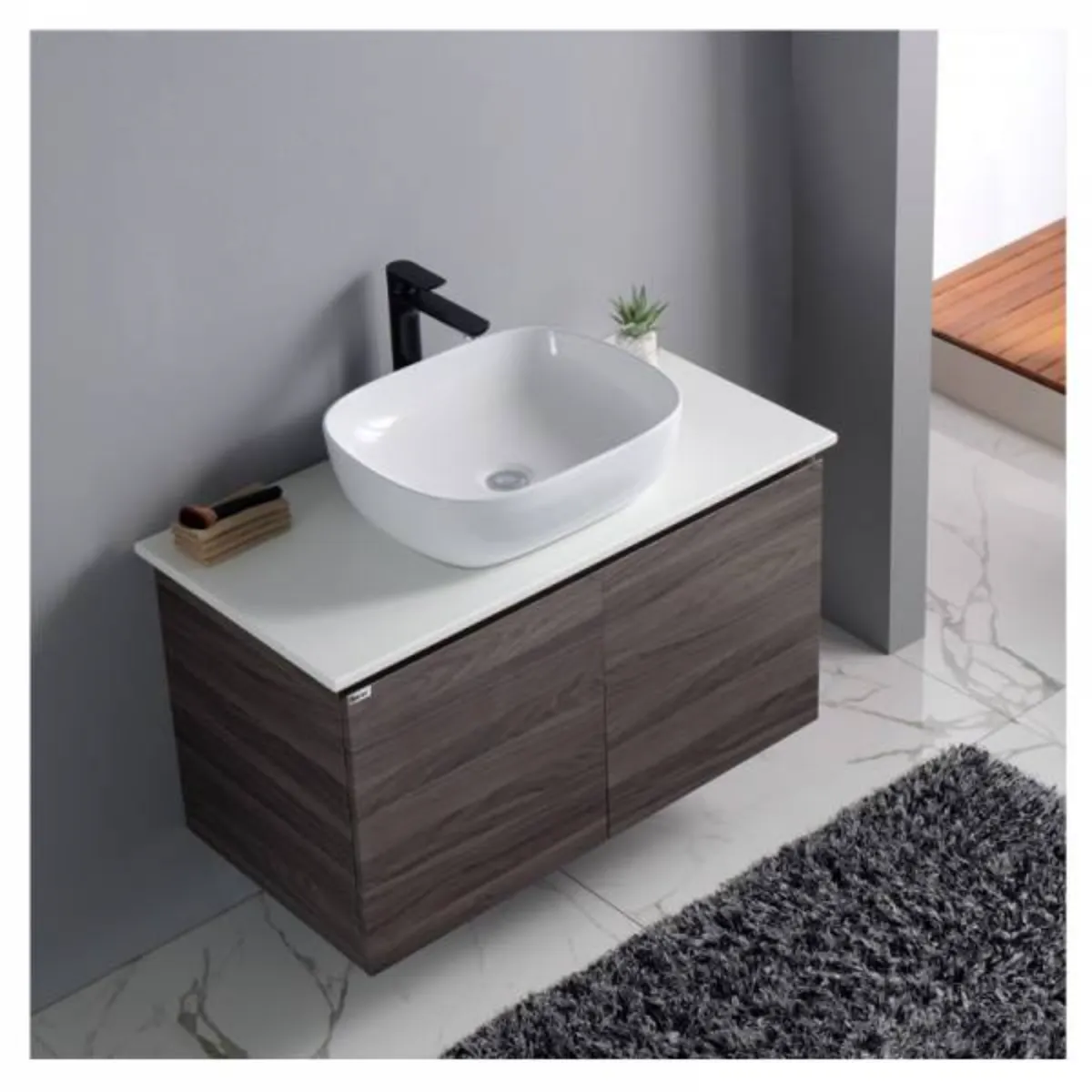 Baron A109 Stainless Steel Cabinet with Countertop 920mm (6 Colours) - view 2